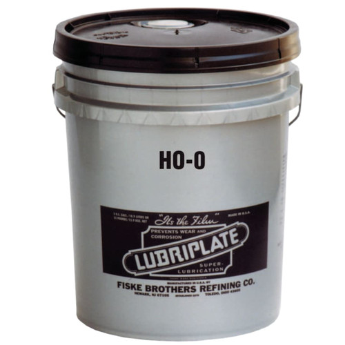 Lubriplate HO Series Heavy-Duty Hydraulic Oil, HO-0, 5 gal, Pail, 5/GA #L0760-060