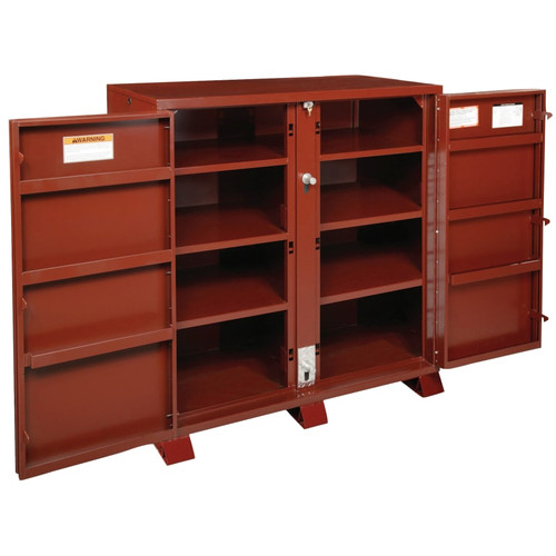 Crescent Extra Heavy-Duty Cabinets, 60-1/8 in W x 24-1/4 in D x 60-3/4 in H, 2 Doors, 11 Shelves, 1/EA #1694990