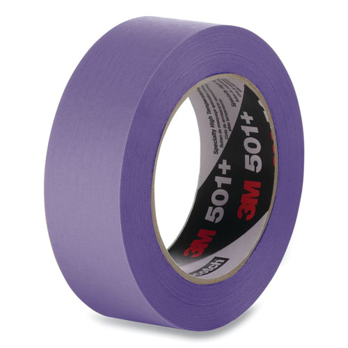 3M 501 + High Temperature Specialty Masking Tape, 24 mm Width x 55 m Length, 1/RL #054596-11635