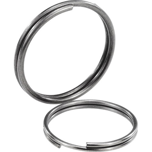 Kipp Pin Retaining Key Ring, D=19 mm, Stainless Steel, (10/Pkg.), K0367.19