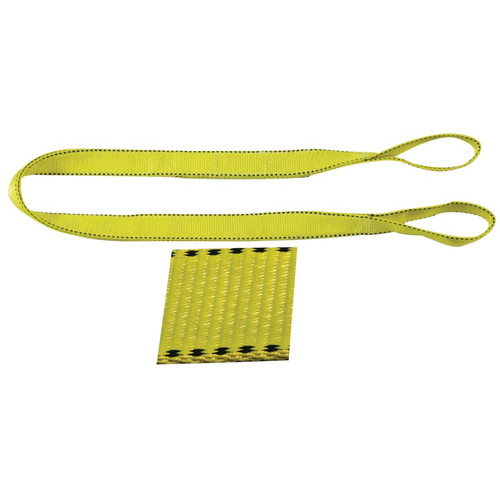 Liftex Pro-Edge Web Sling, 2 in x 6 ft, Eye To Eye, Nylon, Yellow, 1/EA #EE292x6ND