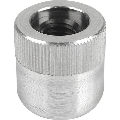 Kipp Lateral Spring Plungers, Spring Force, w/o Thrust Pin or Seal, Style A, D=10, D2=10, L1=4, F=20, Aluminum, (Qty. 1), K0370.31054