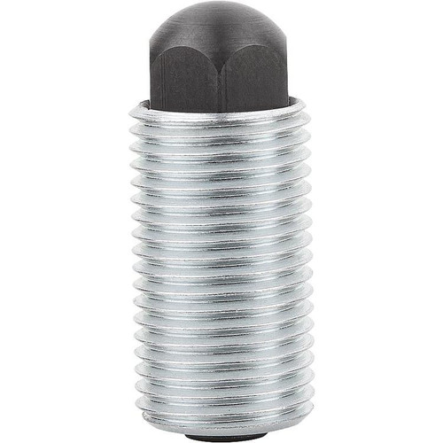 Kipp Push-Pull Spring Plungers, Intensified, Spring Force, w/Rotation Lock, D=M16x1.5, L=28, Style H, Steel, (Qty. 1), K0977.2216