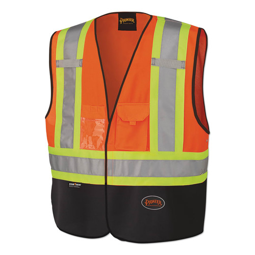 Pioneer 134BBAU Safety Vest, 2/3XL, Orange, 1/EA #V1020251U-2/3XL