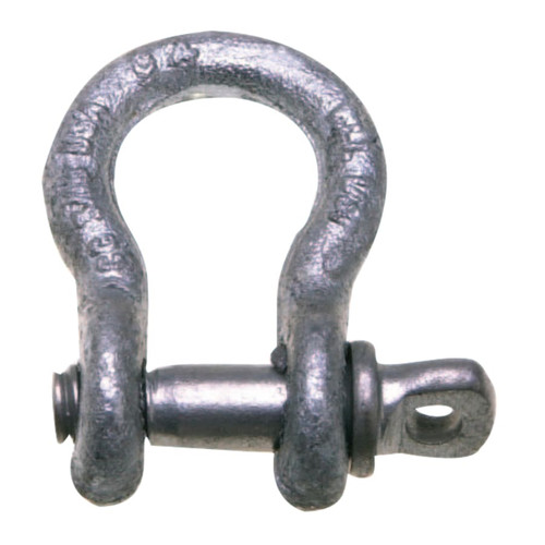 Campbell 419-S Series Anchor Shackles, 3/8 in Bail Size, 1 Ton, Screw Pin Shackle, 1/EA #5410605