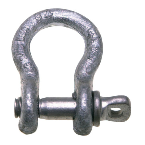Campbell 419 Series Anchor Shackles, 3/8 in Bail Size, 10 Tons, Screw Pin Shackle, 1/EA #5410635