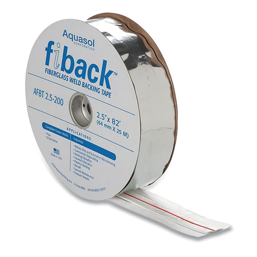 Aquasol Corporation Fiberglass Backing Tape, 2-1/2 in x 41 ft, Silver, 1/RL #AFBT-2.5