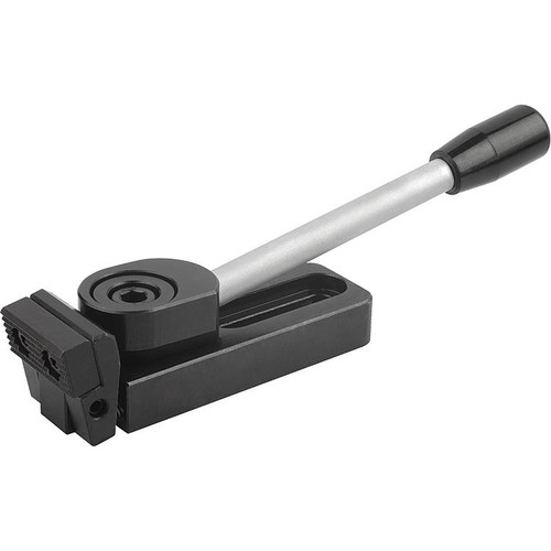 Kipp Side Clamp Left, A=38.5, 25X24, Style C, Steel, Black Oxidized, (Qty. 1), K0035.006035 Kipp Side Clamp Left, A=38.5, 25X24, Style C, Steel, Black Oxidized, (Qty. 1), K0035.006035