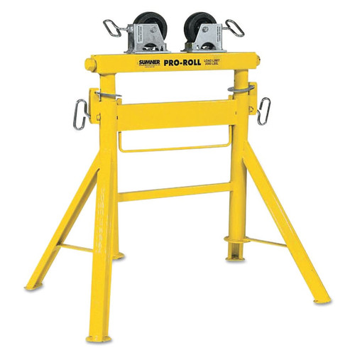 Sumner Pro Roll Stands, 2000 lb Capacity, 1/2 in to 36 in Pipe, 29 in to 43 in H, 1/EA #780443