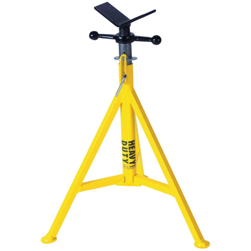 Sumner Heavy-Duty Style Hi Jack, Vee, 2500 lb Capacity, 1/8 in to 36 in Pipe, 28 in to 49 in H, 1/EA #780375 Sumner Heavy-Duty Style Hi Jack, Vee, 2500 lb Capacity, 1/8 in to 36 in Pipe, 28 in to 49 in H, 1/EA #780375