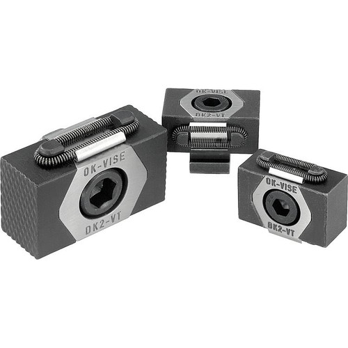 Kipp Wedge Clamp w/Machining Allowance, M08X25, For Tapped Hole, Steel, Hardened, (Qty. 1), K0041.08