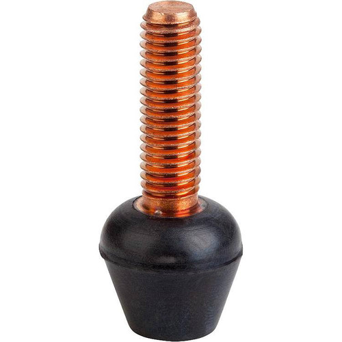 Kipp Thrust Screw, Neoprene, M08X46, H=63, Steel, Copper-Plated (10/Pkg.), K0690.08