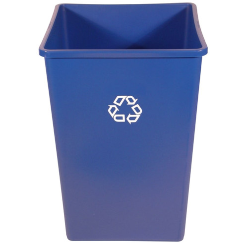 Rubbermaid Recycling Containers, 35 Gal, Blue, 1/EA #FG395873BLUE