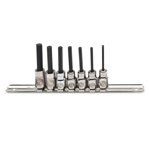 USA 7 Piece SAE Hex Bit (ARM) 3/8" Drive Socket Set (1 Set)