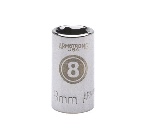 8 MM Standard USA 6 Point Metric Drive Socket (5 Pkg.)