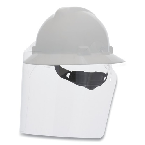 MSA V-Gard Frameless Barrier for V-Gard Green Full Brim Hardhat, Clear, 25/EA #10215337