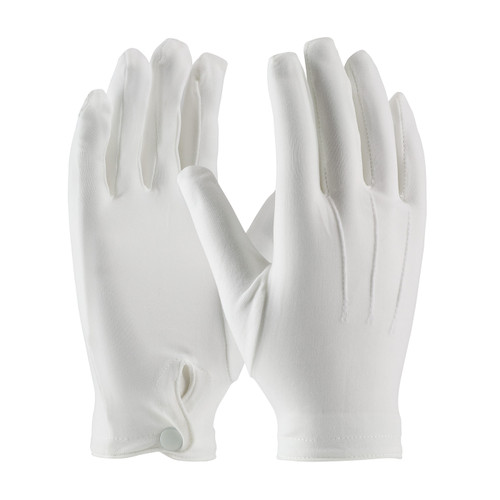 Cabaret 100% Stretch Nylon Dress Glove with Raised Stitching on Back - Snap Closure, MENS, 12 Pairs #130-650WM