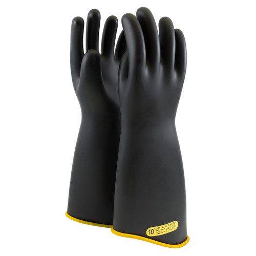Novax Class 2 Rubber Insulating Glove with Contour Cuff - 18", Size 8, 1 Pair #151-2-18/8