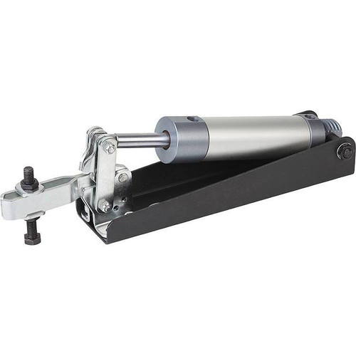 Kipp Pneumatic Clamp, Horizontal , F2=1,600, Style A, Steel,  (Qty. 1), K0089.0075