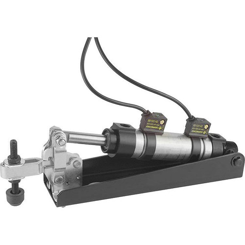 Kipp Pneumatic Clamp, Horizontal , F2=1,900, Style B, Steel, (Qty. 1), K0090.0150