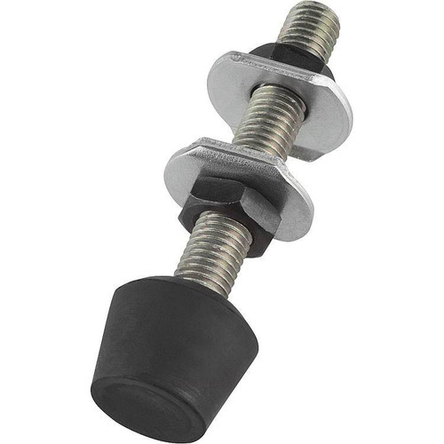 Kipp Clamping Spindle, w/Thrust Pad, M=M05x38, Steel, Neoprene (10/Pkg.), K0103.05038 Kipp Clamping Spindle, w/Thrust Pad, M=M05x38, Steel, Neoprene (10/Pkg.), K0103.05038