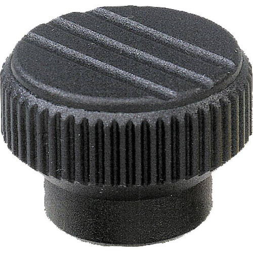 Kipp Knurled Knob, Size 0, D=M05, H=11.5, Brass, Thermoplastic, Black (10/Pkg.), K0110.005 Kipp Knurled Knob, Size 0, D=M05, H=11.5, Brass, Thermoplastic, Black (10/Pkg.), K0110.005