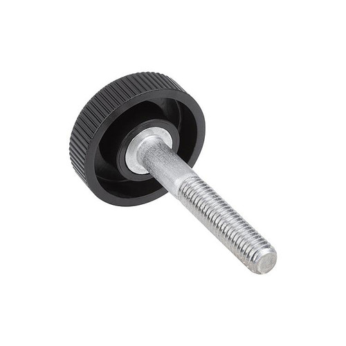 Kipp Knurled Head w/Hexagon Socket, D=M05, D1=16, H=6.5, Thermoplastic, (10/Pkg.), K0680.050