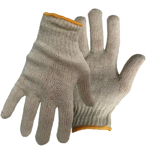 Boss Light Weight Seamless Knit Cotton/Polyester Glove, Natural, Small, 300 Pairs #1JC1203B