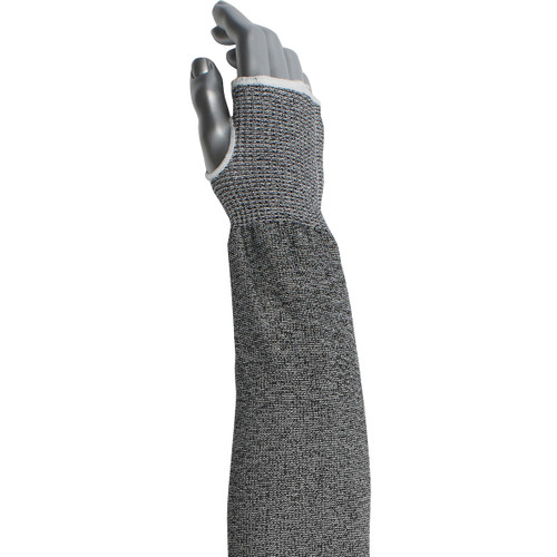 Kut Gard ATA / HPPE Blended Sleeve with Thumb Hole, Gray, Size 18, 12 EA #20-S10ATA/PE8-18T