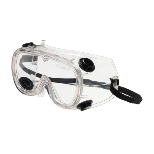 441 Basic Indirect Vent Goggle with Clear Body, Clear Lens and Anti-Scratch / Anti-Fog Coating, One Size, 12 Pairs #248-4401-400