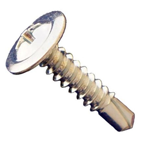 #10-16 x 6" Daggerz Phillips Modified Truss Wafer Self Drill Screws Zinc (500/Bulk Pkg.)