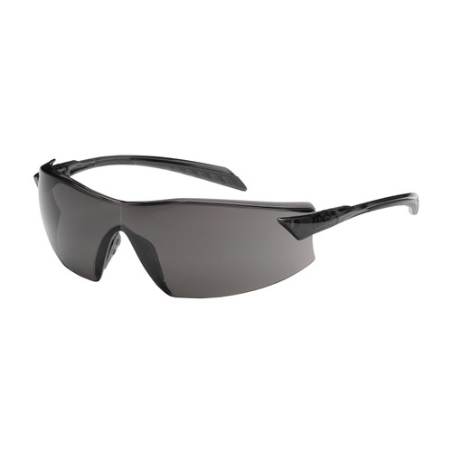 Radar Rimless Safety Glasses with Gray Temple, Gray Lens and Anti-Scratch / Anti-Fog Coating, Gray, One Size, 12 Pairs #250-45-0021