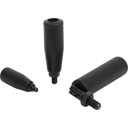 Kipp Cylinder Grip, Fold-Down, Style B, Steel, Thermoplastic, D=M10, (Qty. 1), K0775.10260890