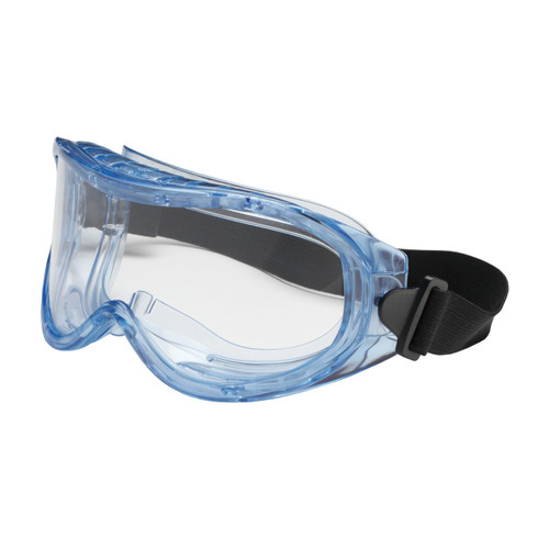 Contempo Indirect Vent Goggle with Light Blue Body, Clear Lens and Anti-Scratch / Anti-Fog Coating, Light Blue, One Size, 10 Pairs #251-5300-400