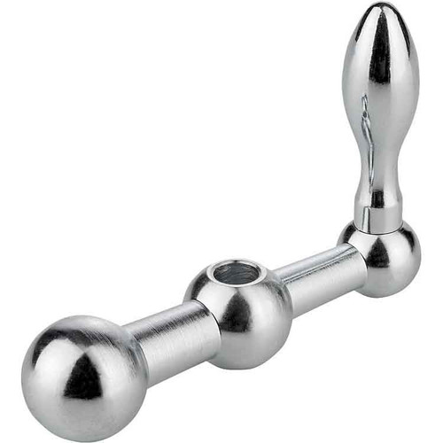 Kipp Ball Balanced Fixed Handles, Steel, D2=7, A=25, (Qty. 1), K0728.107