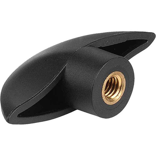 Kipp Triangular Grip, Internal Thread, Style K, D=M10 22X38.5, A=76, Thermoplastic, Steel, Black, (10/Pkg), K0783.17510 Kipp Triangular Grip, Internal Thread, Style K, D=M10 22X38.5, A=76, Thermoplastic, Steel, Black, (10/Pkg), K0783.17510