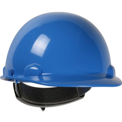 Dom Cap Style Smooth Dome Hard Hat with HDPE Shell, 4-Point Textile Suspension and Wheel Ratchet Adjustment, Sky Blue, One Size, 1 EA #280-HP341R-07