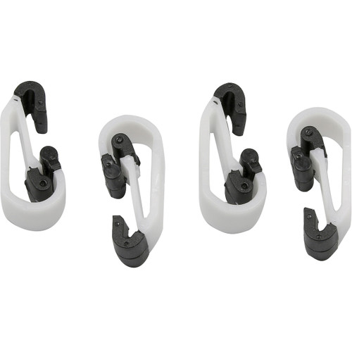 Dynamic Rocky Climbing Helmet Lamp/Goggle Strap Holders, White, One Size, 4/Pack #280-HPSLH