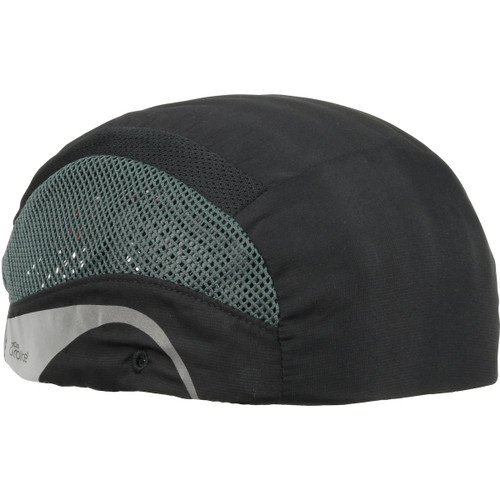 HardCap Aerolite Lightweight Baseball Style Bump Cap with HDPE Protective Liner and Adjustable Back, Brimless, Black, One Size, 1 EA #282-AEN000-11