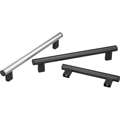 Kipp Tube Handles, L=488 mm, A=400 mm, D=M06, Aluminum, Natural, Anodized, Polymide, (Qty. 1), K0224.400063 Kipp Tube Handles, L=488 mm, A=400 mm, D=M06, Aluminum, Natural, Anodized, Polymide, (Qty. 1), K0224.400063