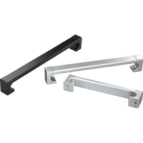 Kipp Pull Handles, L=324 mm, A=300 mm, D=M08, Aluminum, Natural, Anodized, Stainless Steel, (Qty. 1), K0228.300081