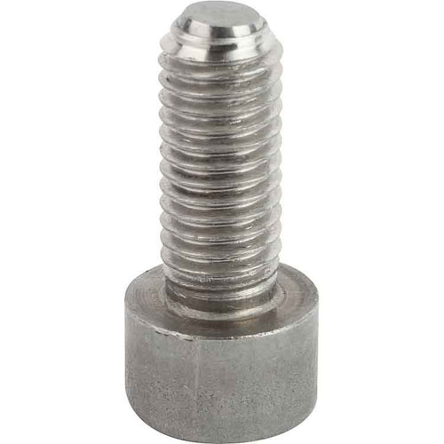 Kipp Ball End Thrust Screw w/Hexagon Socket Head, w/Flattened Ball, Style B, D=M04, L=19.7 mm, Stainless Steel, (Qty. 1), K0381.20420