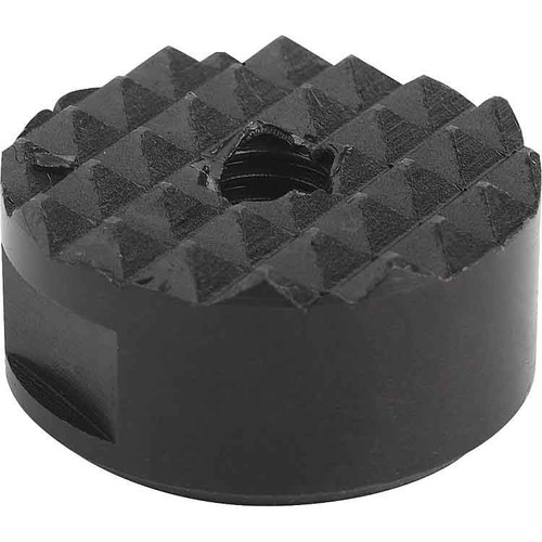 Kipp Grippers and Inserts, Round, Style F, D2=12 mm, L3=10 mm, Hardened Black Oxide Steel, (1/Pkg), K0385.1210