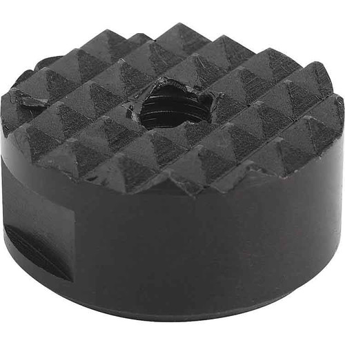 Kipp Grippers and Inserts, Round, Style F, D2=16 mm, L3=10 mm, Hardened Black Oxide Steel, (Qty. 1), K0385.1610