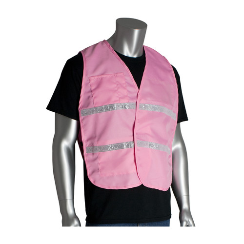 PIP® Non-ANSI Incident Command Vest Pink - 100% Polyester, Medium-X-Large, #300-1516/M-XL