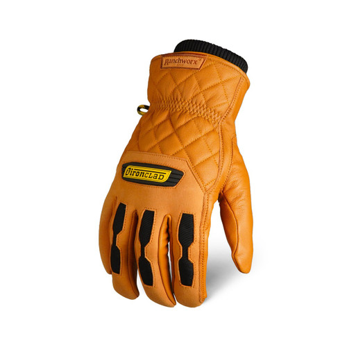 Ironclad Ranchworx Driver Insulated Gloves, Small, Tan, (12 Pair), #RWDI-02-S