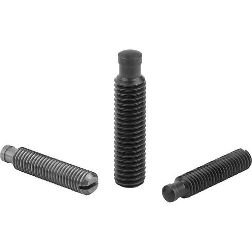 Kipp Grub Screw, w/Thrust Point, M12X70, L1=80, Steel, (10/Pkg), K0390.12X80