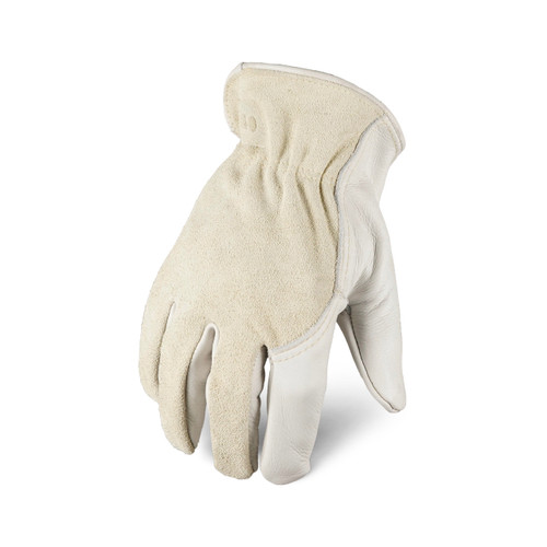 Ironclad Workhorse Leather Driver 2 Gloves, White, X-Large, (1 Pair), #IEX-WHO2-05-XL