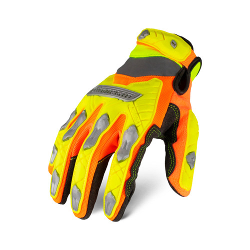 Ironclad Command Series Impact Level 360 Cut A5 Gloves, Hi-Viz, Small, (1 Pair), #IEX-HZI5-02-S