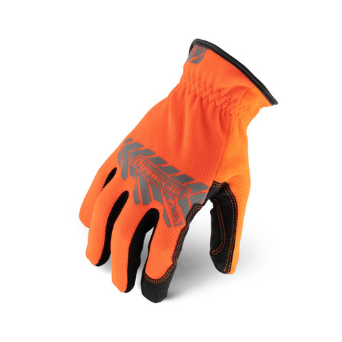 Ironclad Utility Touch Gloves, Hi-Viz Orange, Small, (1 Pair), #IEX-HSO-02-S